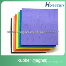 colorful magnetic rubber magnet sheet for childrens fun